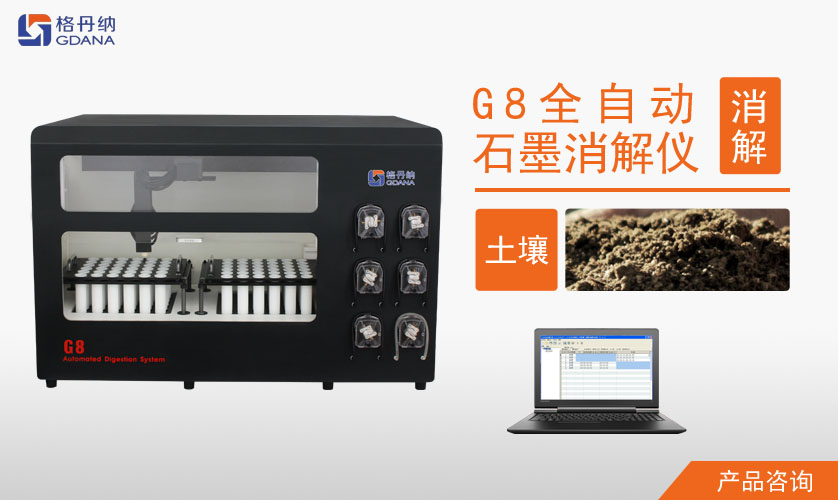 G8全自動石墨消解儀對土壤中Cd、Cr、Cu、Pb、Ni、Zn金屬的消解
